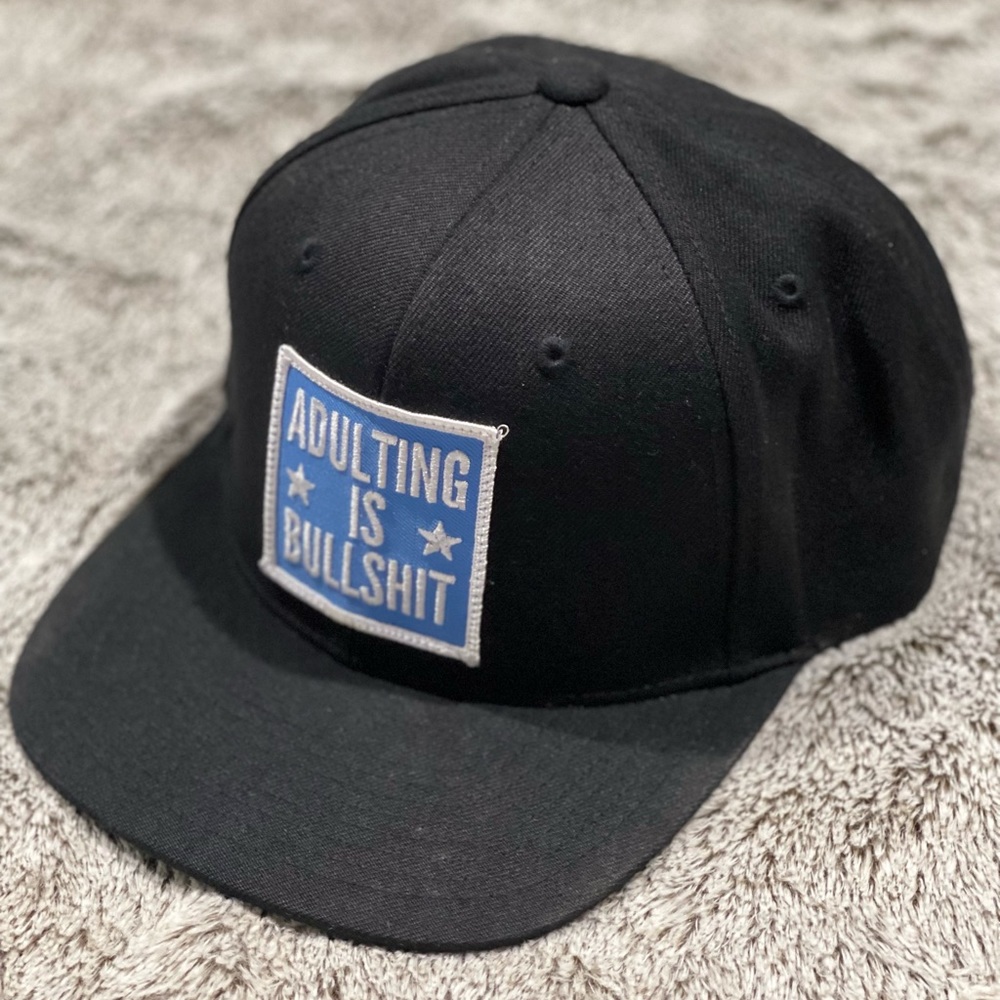 Adulting is BS Snapback hat